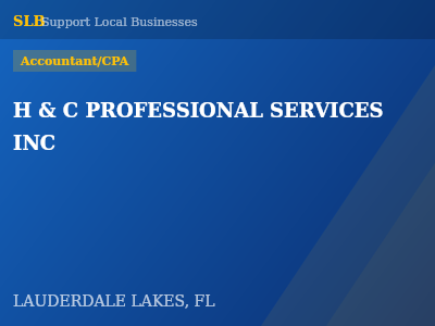 H & C PROFESSIONAL SERVICES INC — Accountant/CPA in LAUDERDALE LAKES, FL