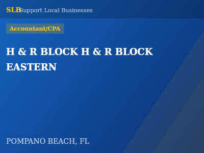 H & R BLOCK H & R BLOCK EASTERN — Accountant/CPA in POMPANO BEACH, FL