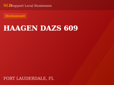 HAAGEN DAZS 609 — Restaurant in FORT LAUDERDALE, FL
