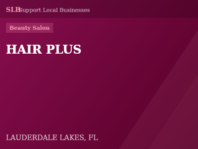 HAIR PLUS — Beauty Salon in LAUDERDALE LAKES, FL