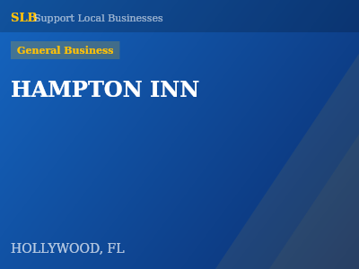 HAMPTON INN — General Business in HOLLYWOOD, FL
