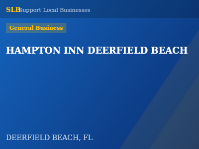HAMPTON INN DEERFIELD BEACH — General Business in DEERFIELD BEACH, FL