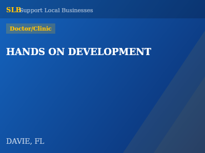 HANDS ON DEVELOPMENT — Doctor/Clinic in DAVIE, FL