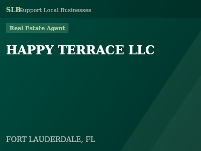 HAPPY TERRACE LLC — Real Estate Agent in FORT LAUDERDALE, FL