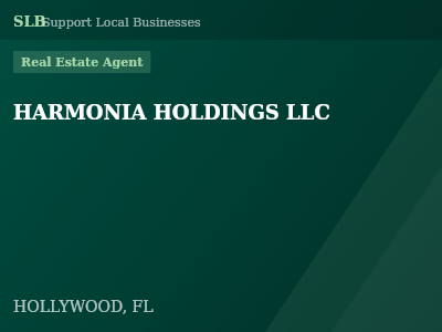 HARMONIA HOLDINGS LLC — Real Estate Agent in HOLLYWOOD, FL