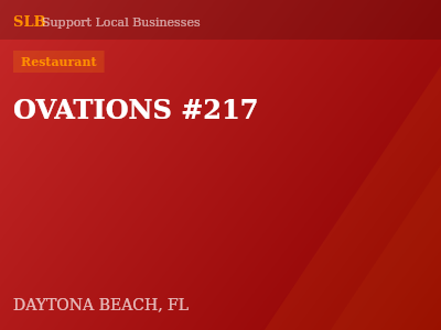 OVATIONS #217 — Restaurant in DAYTONA BEACH, FL
