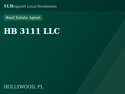HB 3111 LLC — Real Estate Agent in HOLLYWOOD, FL
