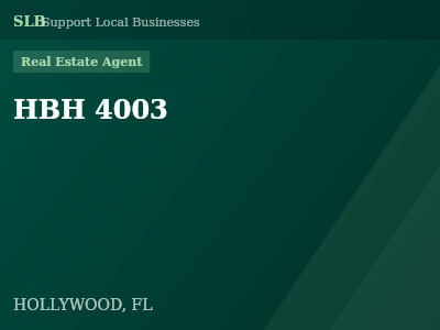 HBH 4003 — Real Estate Agent in HOLLYWOOD, FL