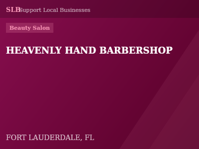 HEAVENLY HAND BARBERSHOP — Beauty Salon in FORT LAUDERDALE, FL
