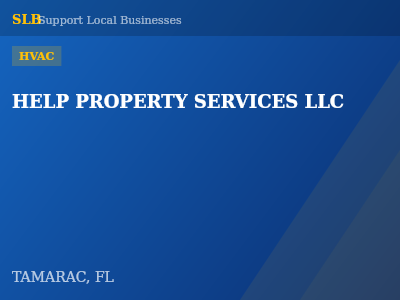 HELP PROPERTY SERVICES LLC — HVAC in TAMARAC, FL