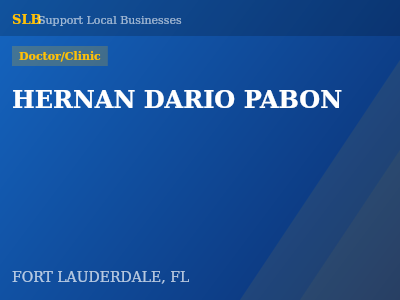 HERNAN DARIO PABON — Doctor/Clinic in FORT LAUDERDALE, FL