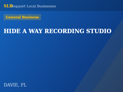 HIDE A WAY RECORDING STUDIO — General Business in DAVIE, FL