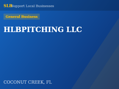 HLBPITCHING LLC — General Business in COCONUT CREEK, FL