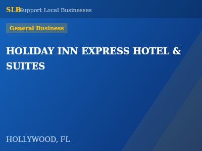 HOLIDAY INN EXPRESS HOTEL & SUITES — General Business in HOLLYWOOD, FL