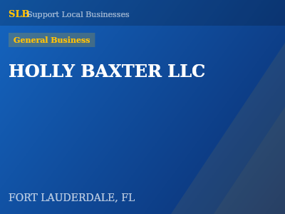 HOLLY BAXTER LLC — General Business in FORT LAUDERDALE, FL