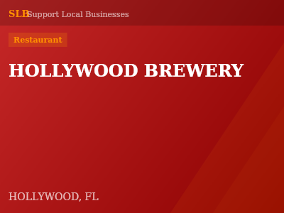 HOLLYWOOD BREWERY — Restaurant in HOLLYWOOD, FL