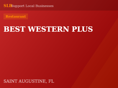 BEST WESTERN PLUS — Restaurant in SAINT AUGUSTINE, FL