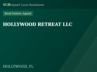 HOLLYWOOD RETREAT LLC — Real Estate Agent in HOLLYWOOD, FL