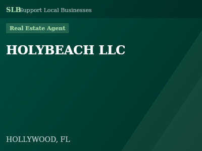 HOLYBEACH LLC — Real Estate Agent in HOLLYWOOD, FL