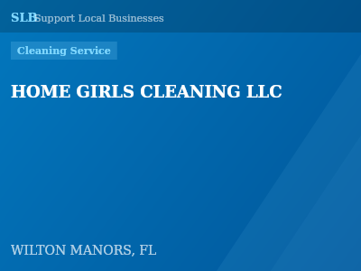 HOME GIRLS CLEANING LLC — Cleaning Service in WILTON MANORS, FL