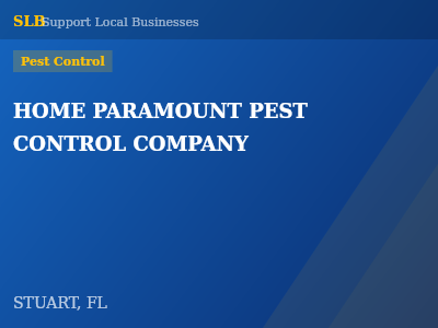 HOME PARAMOUNT PEST CONTROL COMPANY — Pest Control in STUART, FL