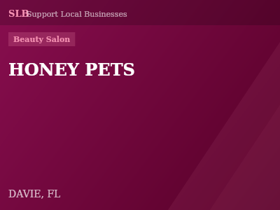 HONEY PETS — Beauty Salon in DAVIE, FL