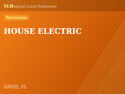 HOUSE ELECTRIC — Electrician in DAVIE, FL