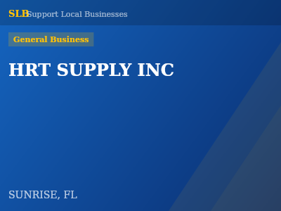 HRT SUPPLY INC — General Business in SUNRISE, FL