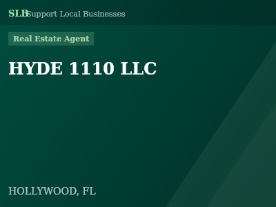 HYDE 1110 LLC — Real Estate Agent in HOLLYWOOD, FL