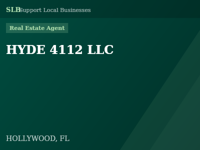 HYDE 4112 LLC — Real Estate Agent in HOLLYWOOD, FL