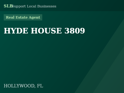 HYDE HOUSE 3809 — Real Estate Agent in HOLLYWOOD, FL
