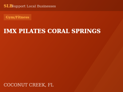 IMX PILATES CORAL SPRINGS — Gym/Fitness in COCONUT CREEK, FL