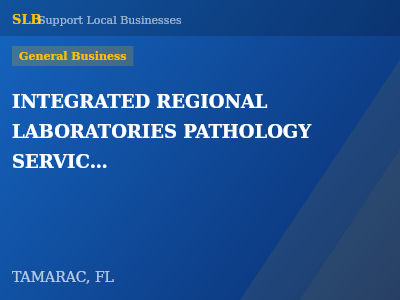 INTEGRATED REGIONAL LABORATORIES PATHOLOGY SERVICES — General Business in TAMARAC, FL