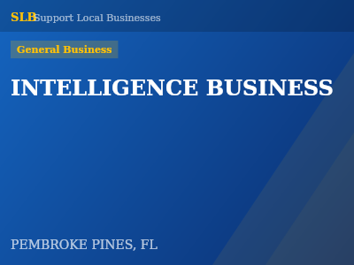 INTELLIGENCE BUSINESS — General Business in PEMBROKE PINES, FL