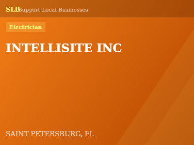 INTELLISITE INC — Electrician in SAINT PETERSBURG, FL