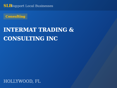 INTERMAT TRADING & CONSULTING INC — Consulting in HOLLYWOOD, FL