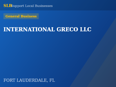 INTERNATIONAL GRECO LLC — General Business in FORT LAUDERDALE, FL