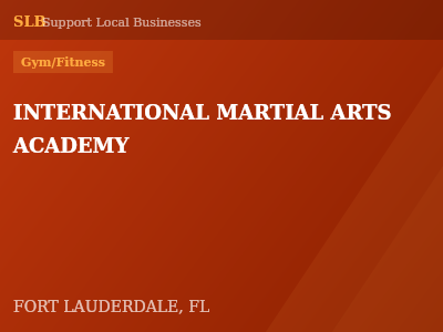 INTERNATIONAL MARTIAL ARTS ACADEMY — Gym/Fitness in FORT LAUDERDALE, FL
