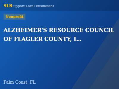 ALZHEIMER'S RESOURCE COUNCIL OF FLAGLER COUNTY, INC. — Nonprofit in Palm Coast, FL