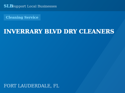 INVERRARY BLVD DRY CLEANERS — Cleaning Service in FORT LAUDERDALE, FL