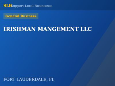 IRISHMAN MANGEMENT LLC — General Business in FORT LAUDERDALE, FL
