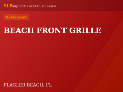 BEACH FRONT GRILLE — Restaurant in FLAGLER BEACH, FL