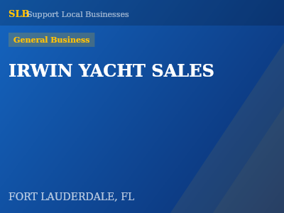 IRWIN YACHT SALES — General Business in FORT LAUDERDALE, FL