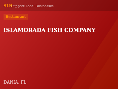 ISLAMORADA FISH COMPANY — Restaurant in DANIA, FL
