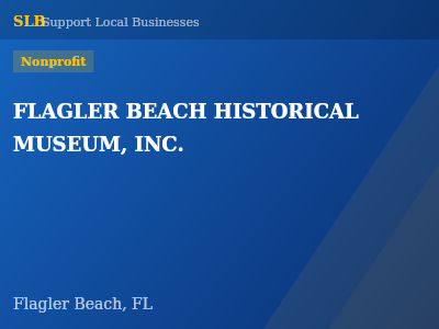 FLAGLER BEACH HISTORICAL MUSEUM, INC. — Nonprofit in Flagler Beach, FL