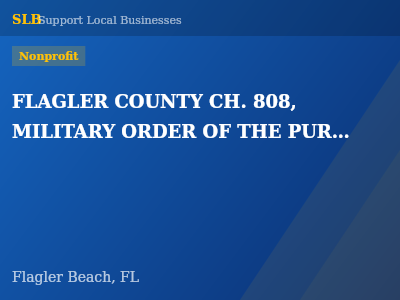FLAGLER COUNTY CH. 808, MILITARY ORDER OF THE PURPLE HEART — Nonprofit in Flagler Beach, FL