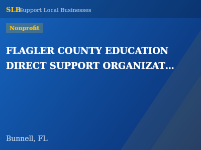 FLAGLER COUNTY EDUCATION DIRECT SUPPORT ORGANIZATION INC. — Nonprofit in Bunnell, FL