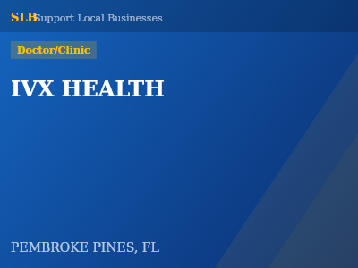 IVX HEALTH — Doctor/Clinic in PEMBROKE PINES, FL