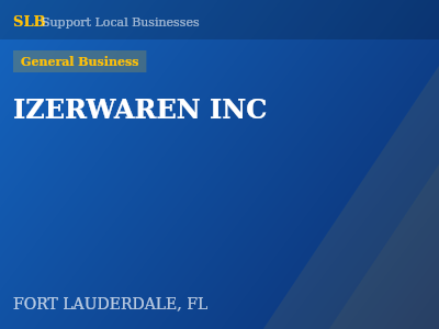 IZERWAREN INC — General Business in FORT LAUDERDALE, FL