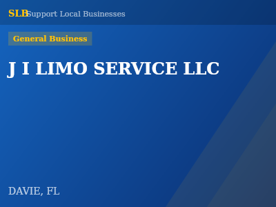 J I LIMO SERVICE LLC — General Business in DAVIE, FL